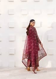 Luxury Organza Embroidered Shawl